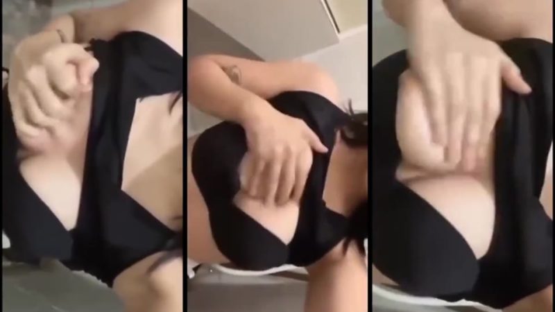 Viral Porn - Jeje Slebew Citayam Plays with Her Plump Breasts